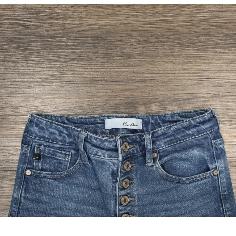 Kancan KC7113HYM‎ Jeans Womens Size 3/25 Blue Denim Button Fly Skinny